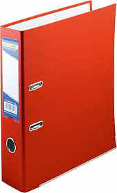Папка-регистратор односторонний  JOBMAX А4/70мм РР, ,красный,с карманом,с уголком